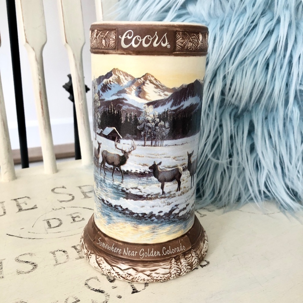 Coors, Beer Stein,‎ Collectors, Limited Edition, Somewhere Near Golden Colorado